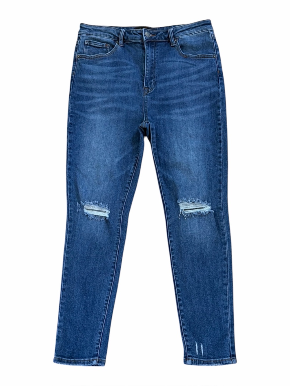 Risen Los Angeles High Rise Distressed‎ Skinny Ankle Jeans Size 32 (15) #RDP1209